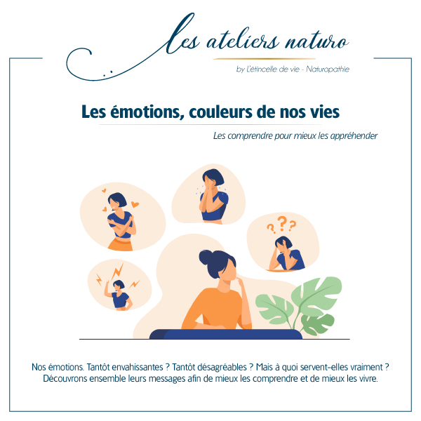 Atelier Les émotions, couleurs de nos vies Affiche atelier émotions